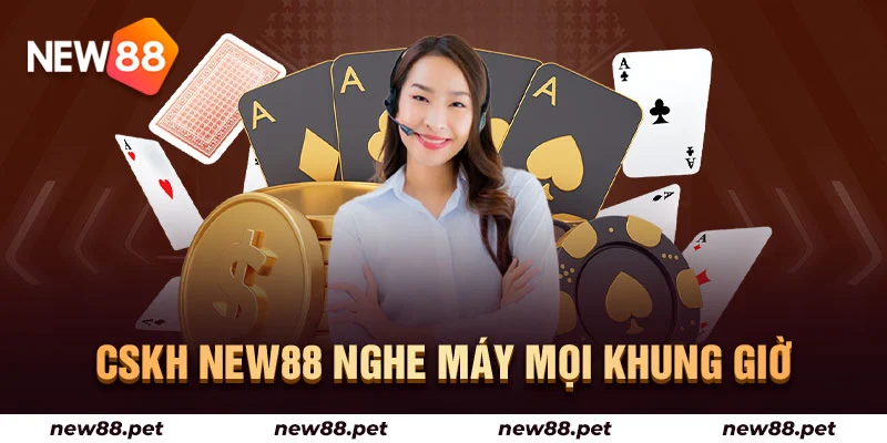 CSKH New88 nghe may mọi khung giờ